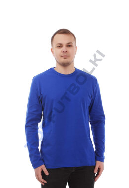 Синий мужской лонгслив с лайкрой Синий мужской лонгслив с лайкрой