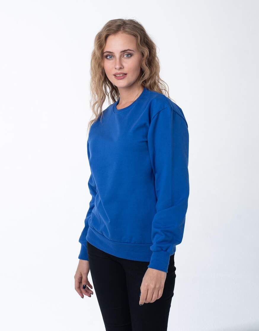 Синий роял женский свитшот оптом